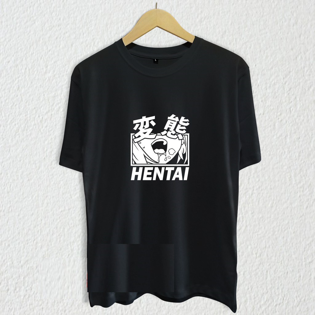 Kaos Anime HENTAI UHH kaos outdoor / Kaos Distro Pria Wanita / Kaos Karakter Jepang