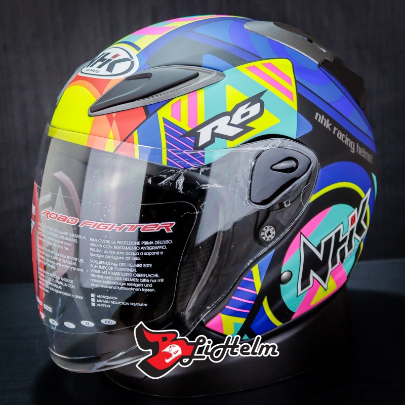 NHK HELM R6 PIGMENT | BLACK DOFF | R-6 HALF FACE R 6