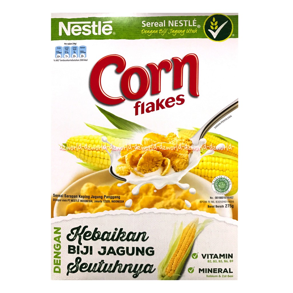 Nestle Gold Corn Flakes 275gr Corn Flake Sereal Nestle Cereal 275gr Terbuat Dari Jagung Utuh Rasa Jagung Panggang Sereal Jagung Untuk Sarapan 275 gram Cornflakes