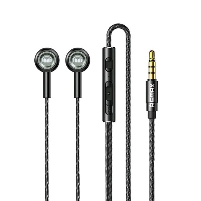 REMAX EARPHONE N-TUNE 60 MONSTER METAL RM-598 BLACK