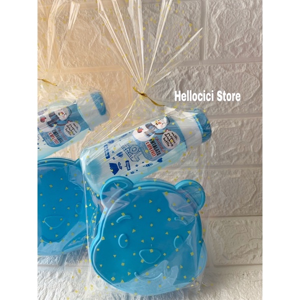 

PARCEL KOTAK MAKAN WINIE POOH + BOTOL TAKUMA KEMASAN ULTAH