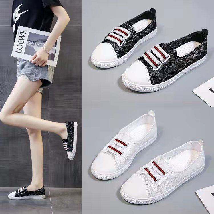 Free Box Sepatu Wanita Import Sendal Wnaita kekinian  Sepatu Slip On NS A88