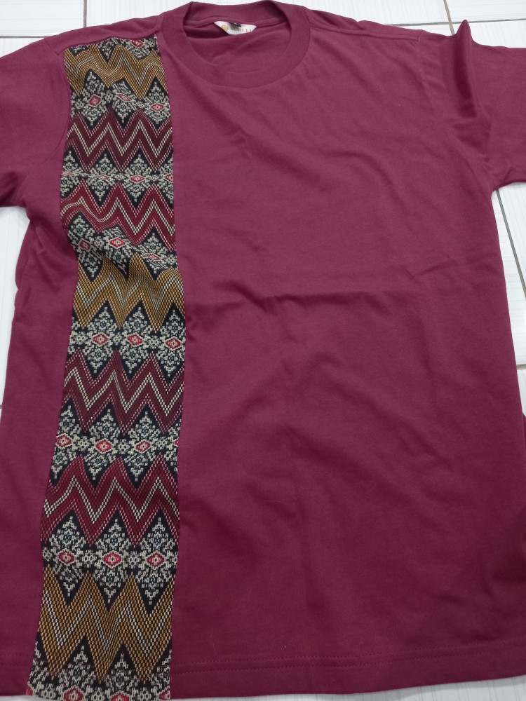 Kaos Batik Kaos Oblong Basil Lengan Pendek Wanita Pria