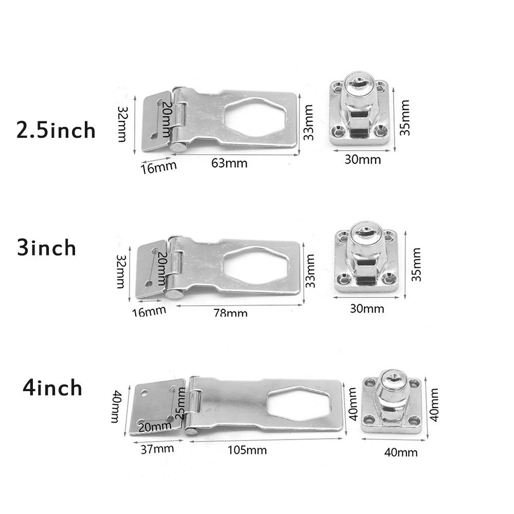 Kunci Laci QUINTON Combination Keyed Pengunci Anti Maling Pengait Pengaman Double Cabinet Lock