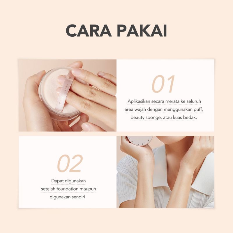 (GOSEND/COD) YOU NOUTRIWEAR + AIRY FIT LOOSE POWDER - BEDAK TABUR OIL CONTROL