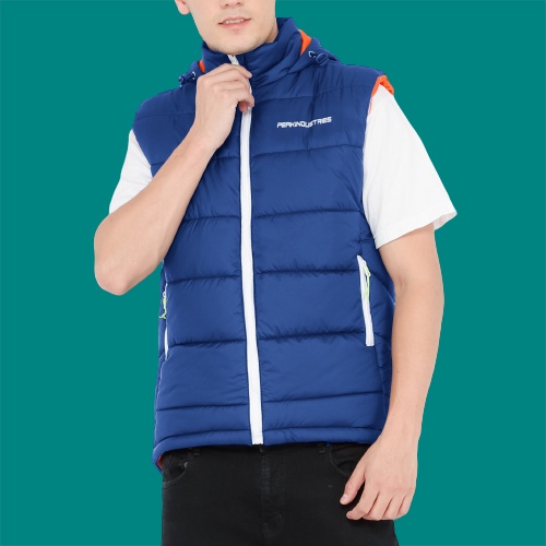 Premium Original(Realpic)Berkualitas ya baju atasan Rompi Pria Hoodie Keren Tahan Angin Unisex Vest 