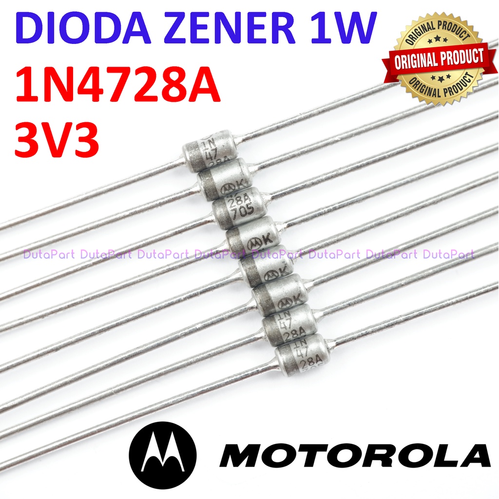 Dioda Zener 1N4728A 3V3 1W ORIGINAL MOTOROLA 1N4728 3.3V