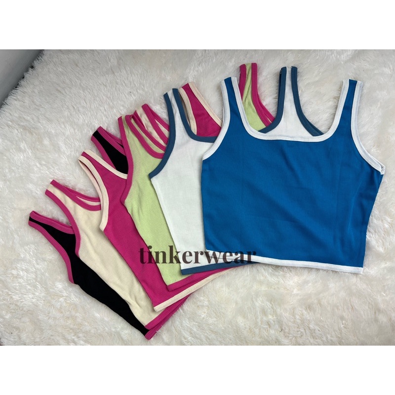 BINU Square Knit Tanktop ( tanktop knit polos )