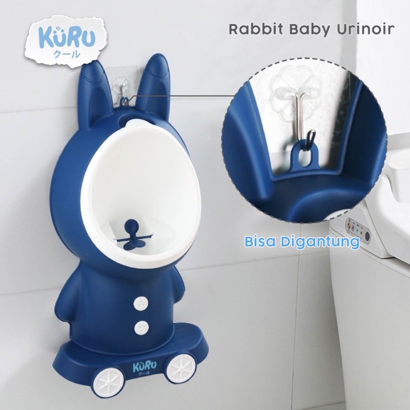 Kuru Potty Train Urinal Rabbit Boy Pispot Latihan Pipis Anak Laki Cowok bisa Sambung Got Afur + Gantungan