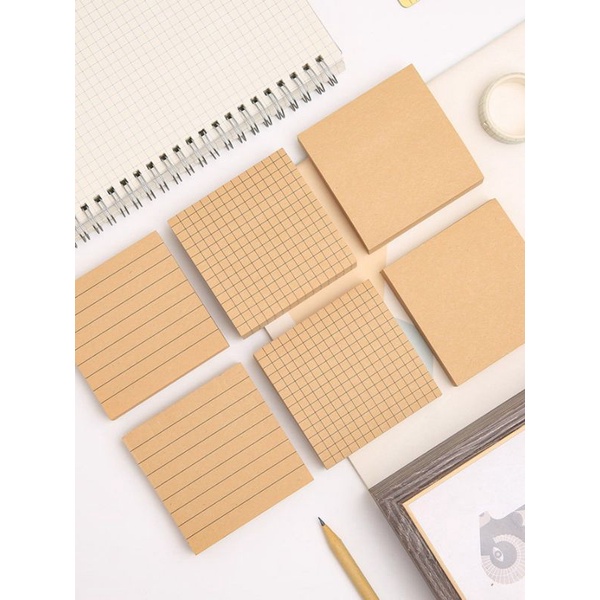 

Memopad Memo Brown Basic Vintage Simple Murah Kertas Catatan Pengingat Notepad