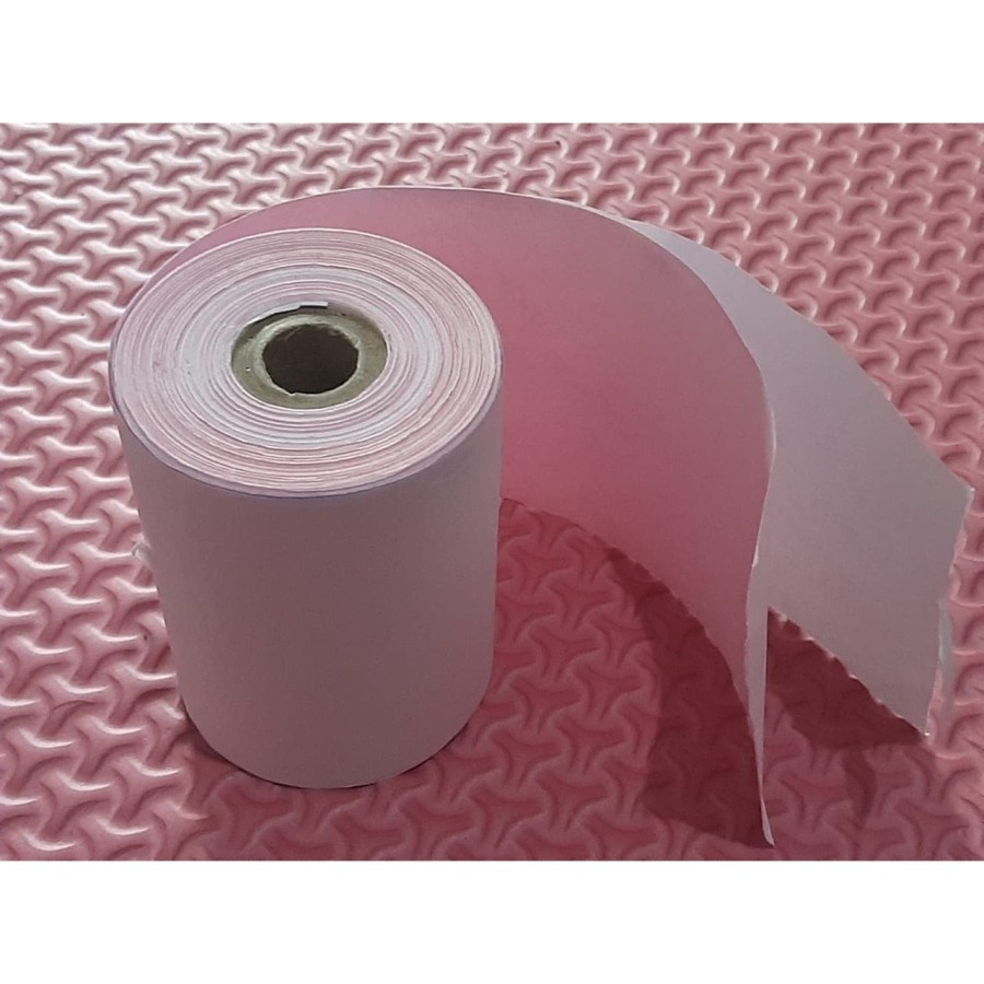 

kertas kasir struk roll ncr 2 ply ukuran 75x60 Putih Pink GROSIR