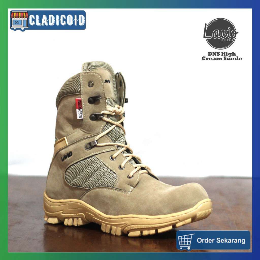 SEPATU SAFETY PRIA ORIGINAL KUALITAS PREMIUM UNTUK OUTDOOR, TOURING, BIKERS, OUTBOUND DNS TINGGI