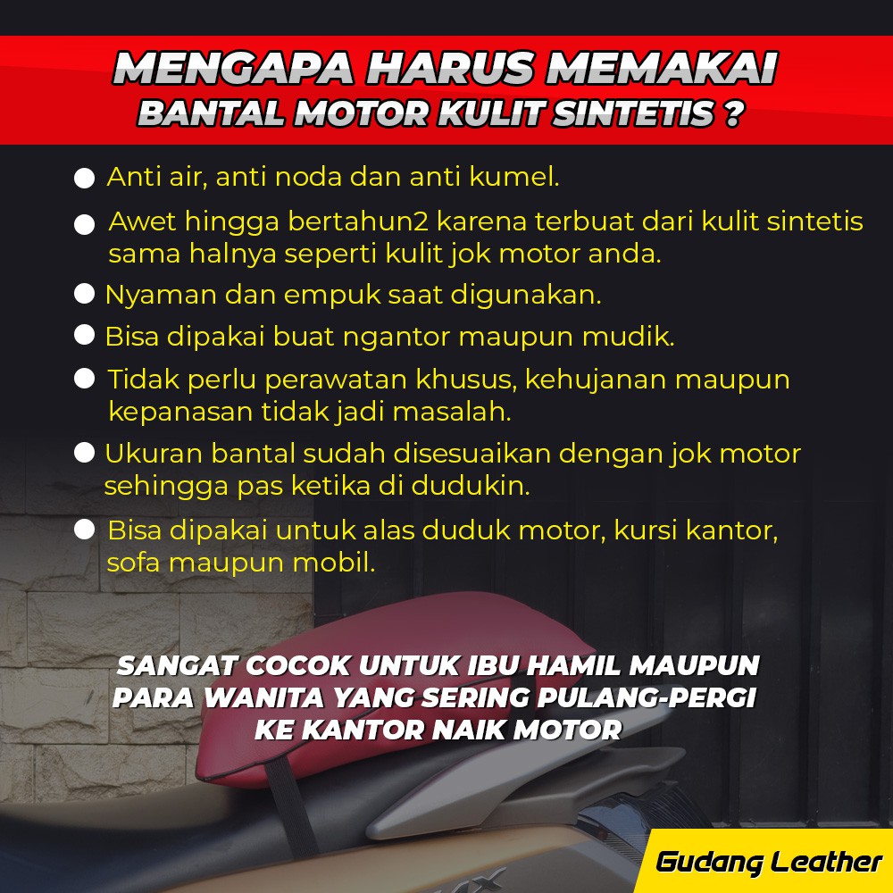 Bantal Motor Premium / Bantal Mudik