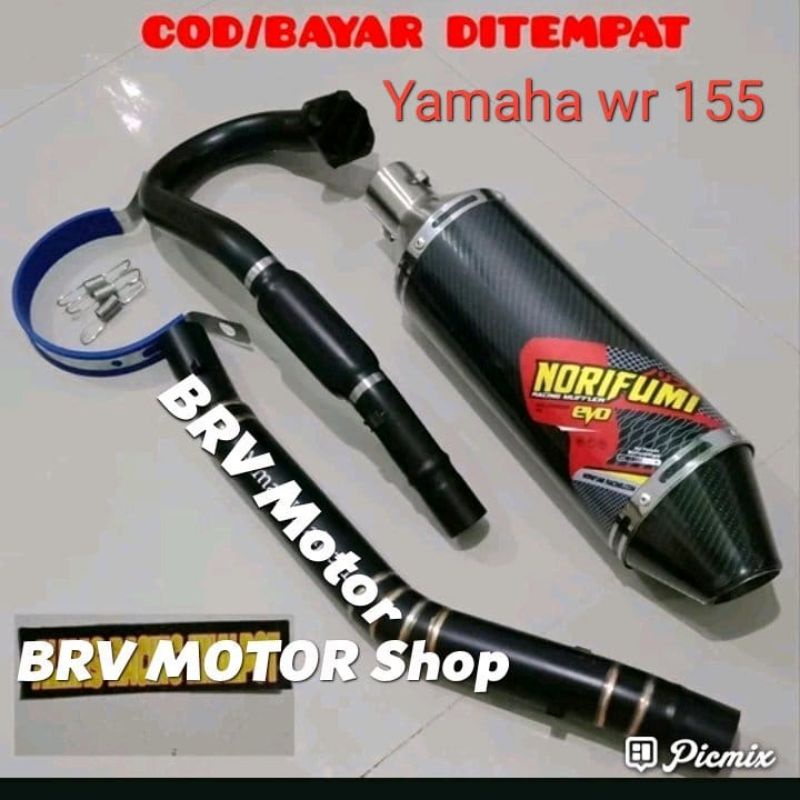 Knalpot Racing Yamaha Wr155/ Knalpot Wr155 Suara Full Sistem Anti Karat
