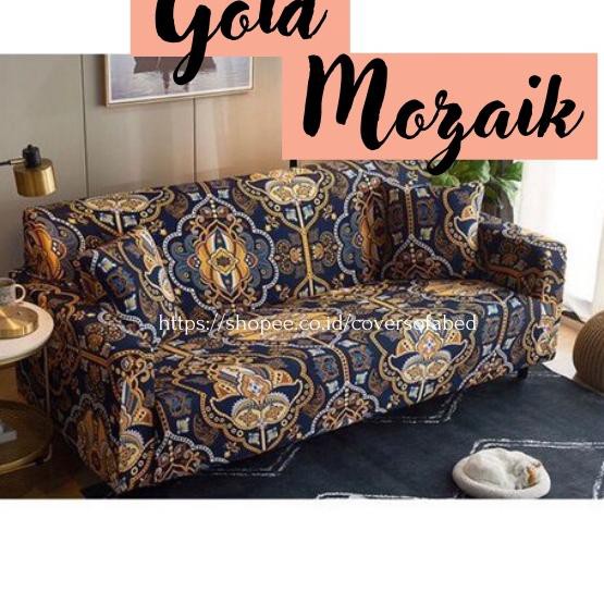 ☞ COVER SARUNG SOFA 1 SEATER SOFA BED KURSI TAMU PELINDUNG PELAPIS COVER SOFABED SPREI MOTIF PATTERN