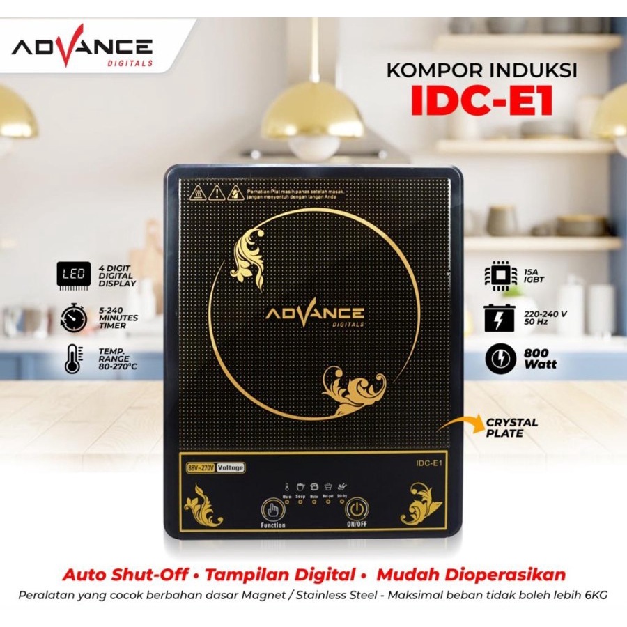 Advance Induction Cooker IDC-E1Kompor Listrik Induksi IDCE1