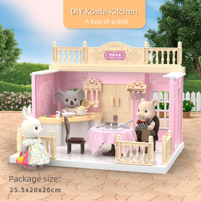 KOALA DIARY and Institute Playset KITCHEN Mainan Rumah Rumahan Plastik Bahan Premium Mainan Edukasi 