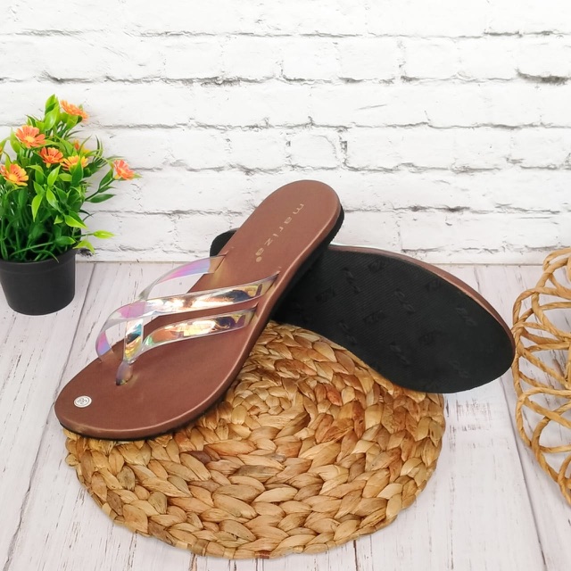 Sandal teplek jepit jempol pelangi M 03