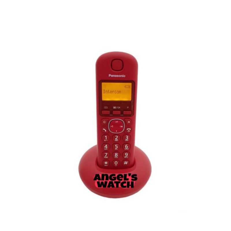 TELEPON RUMAH WIRELESS PANASONIC KX-TGB210 Red Colour-MERAH