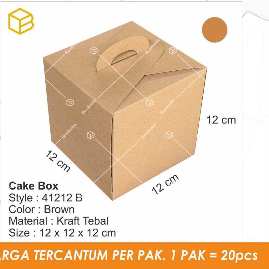 Jual Kotak Kue Cake Box Kotak Kemasan Packaging Mini Cake T Box Kado Souvenir 41212 1755