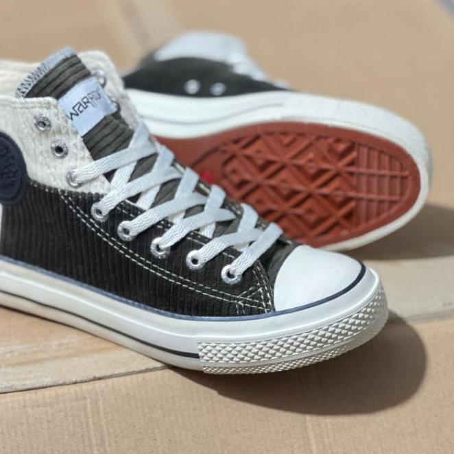 NEW PRODUCT  9.9 Warrior Tristan Tosca Rainbow Black Grey High Sepatu Warior Original [KODE 236]