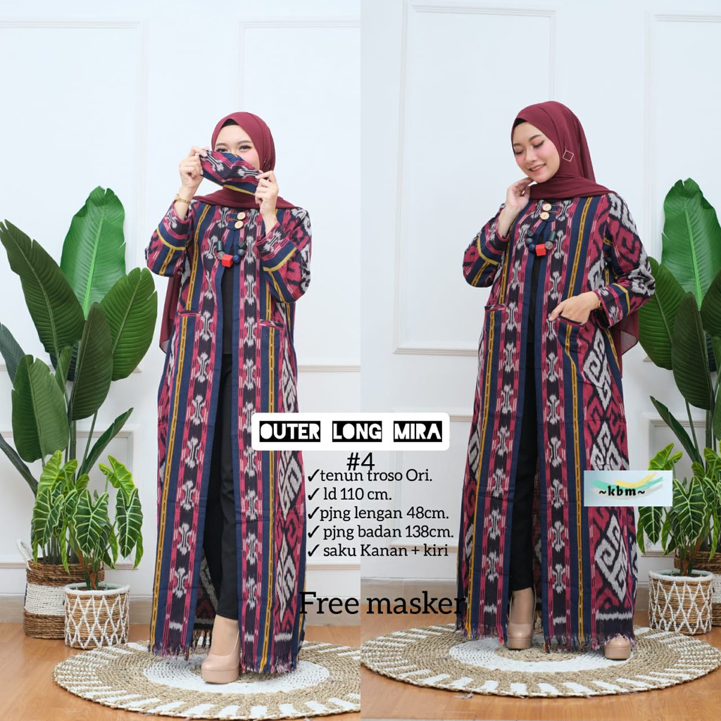 Outer long mira ori tenun troso