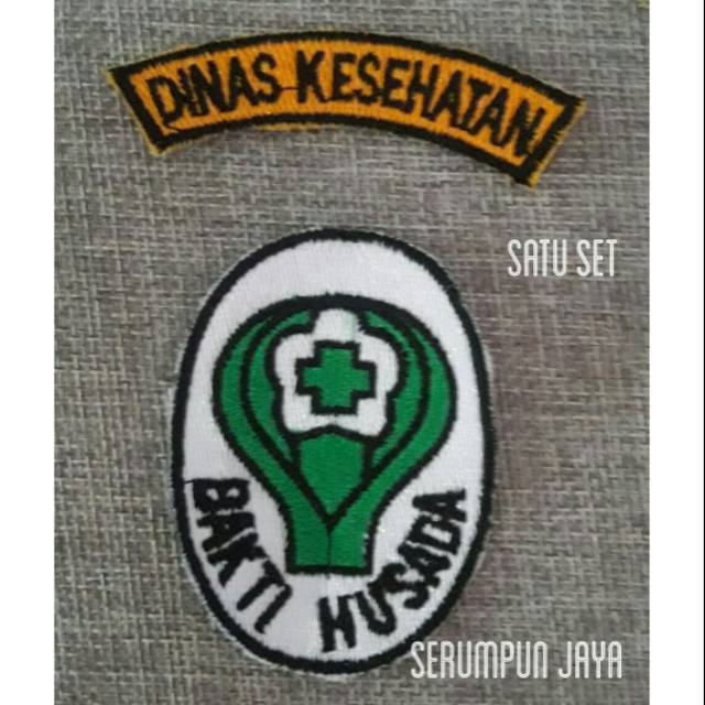 EMBLEM DINAS KESEHATAN PATCH BORDIR - EMBLEM BAKTI HUSADA