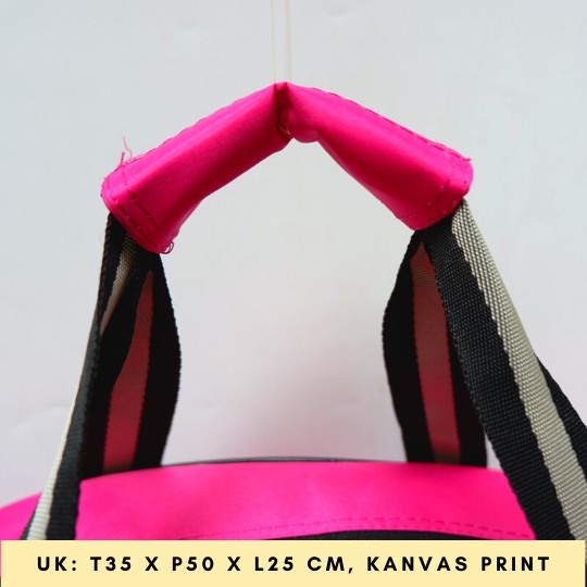 (BISA COD) tas pakaian wanita travel elle ukuran besar gambar print grosir semarang murah fashion