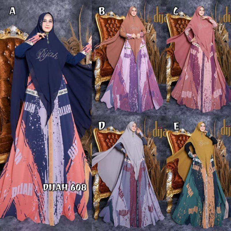 (COD) Gamis syari Dijah 608 by dijah