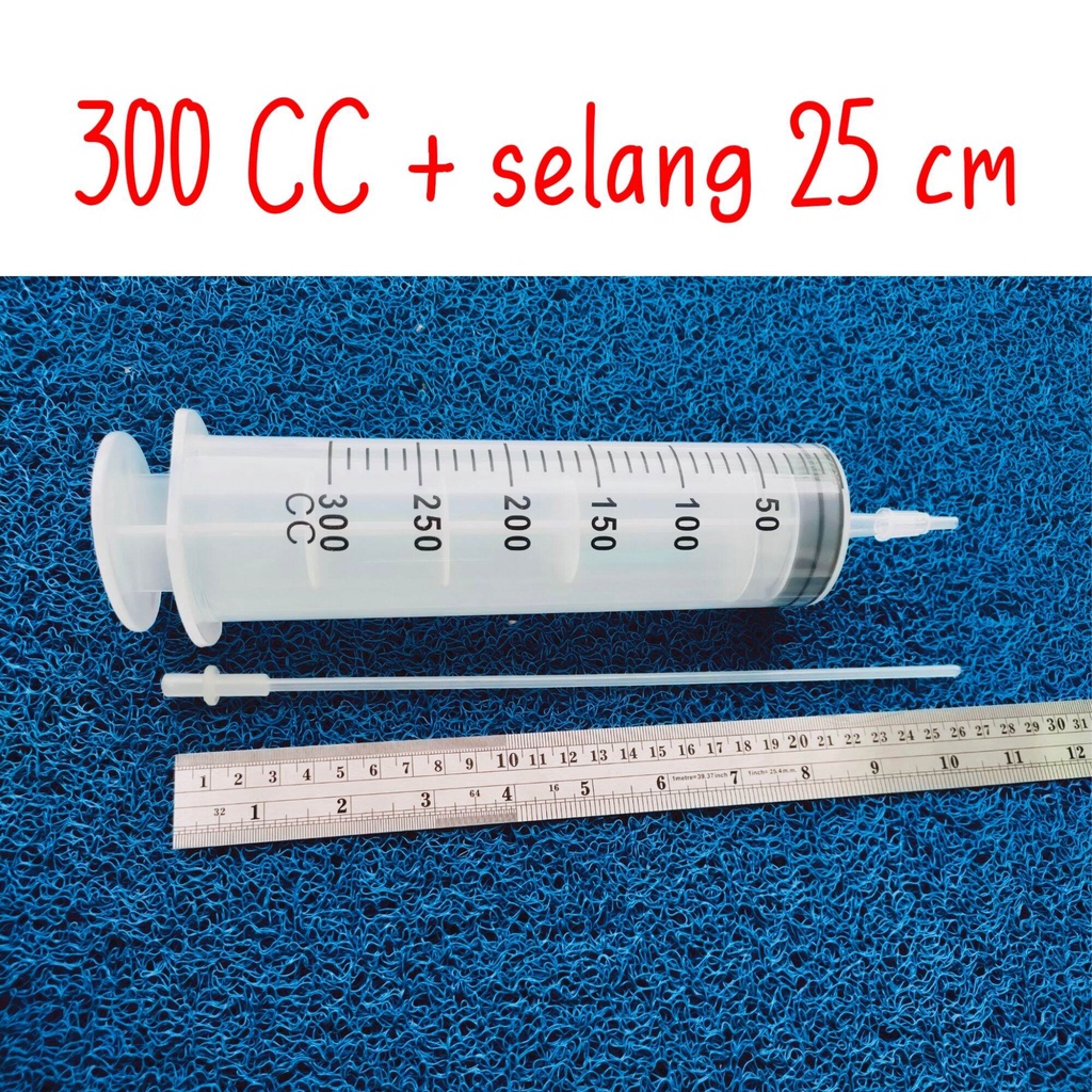 ALAT KAWIN SUNTIK INSEMINASI BUATAN HEWAN 300 CC- SUNTIKAN BESAR JUMBO LARGE SYRINGE KAPASITAS BESAR