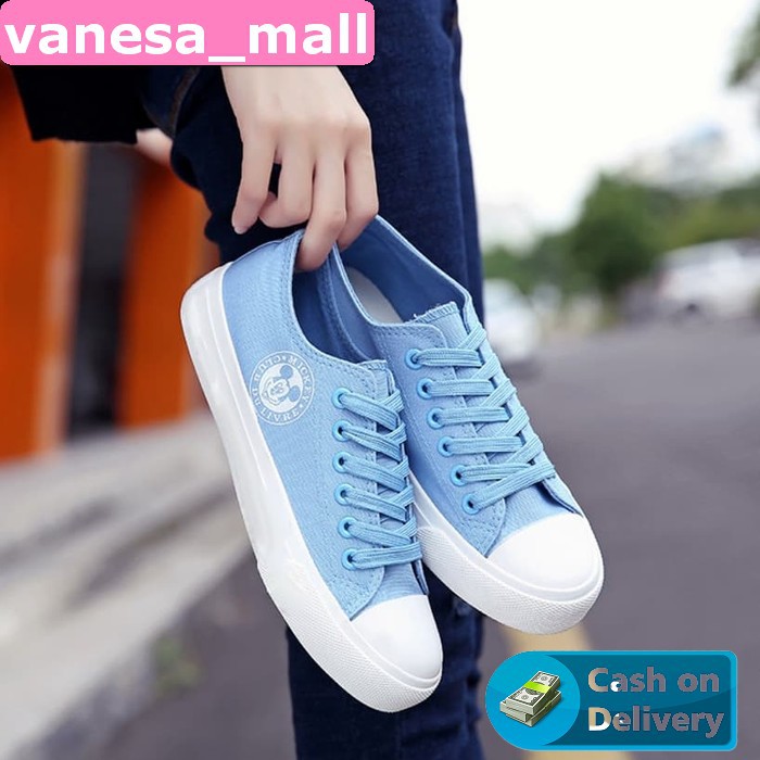 Spm096 - Yg Biasa Pakai Size Pilih - Sepatu Casual Wanita - Sneak LW968  Kets Ys 07 Biru Muda - Bi