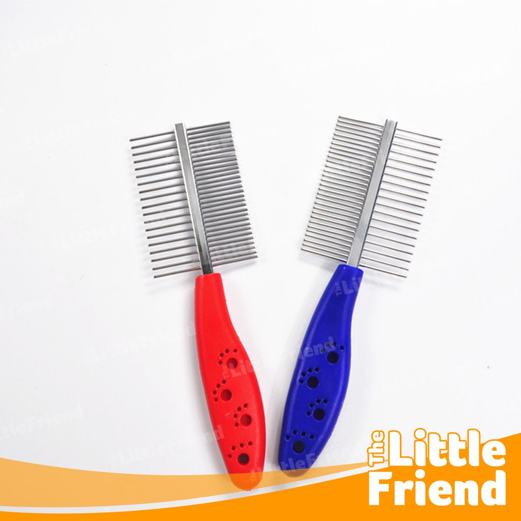 Sisir Bulu Hewan Anjing Kucing Stainless Steel Pet Grooming Comb PAW