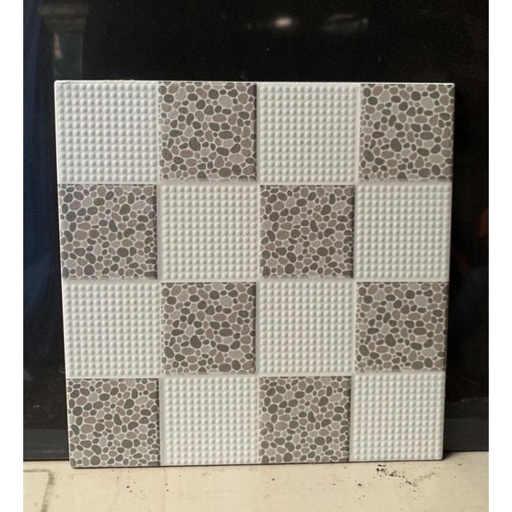 Jual Keramik Lantai Kamar Mandi 25x25 VICTORIA GREY Mulia | Shopee