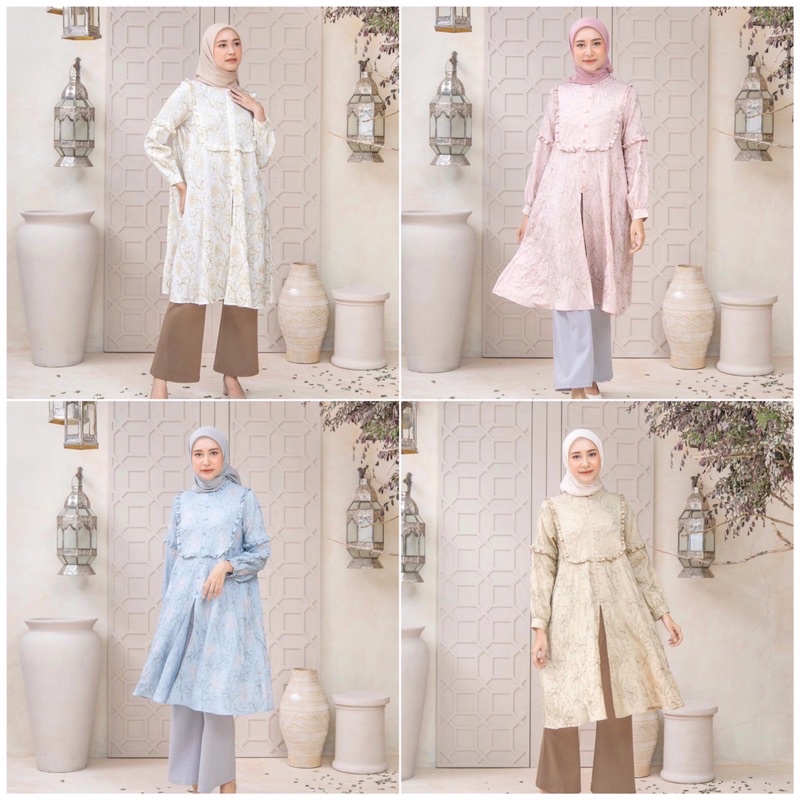 Emily Tunic HL Vanilla Dusty Creme Brulee Ocean Size XS S M L XL XXL by Heaven Lights Tunik