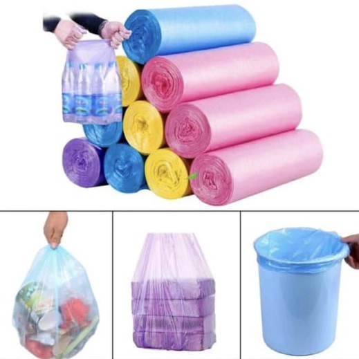 [M7] Kantong Sampah Plastik Roll Ukuran 45X40 Cm 1 Roll isi 20 Pcs / Kantong Sampah