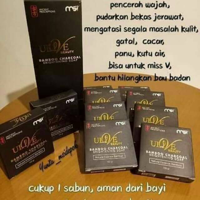 Sabun Bamboo Charcoal MSI/Ulive Beauty Sabun