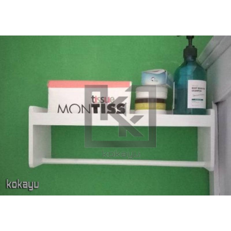 Rak Kayu Make Up Rak Gantung Jilbab