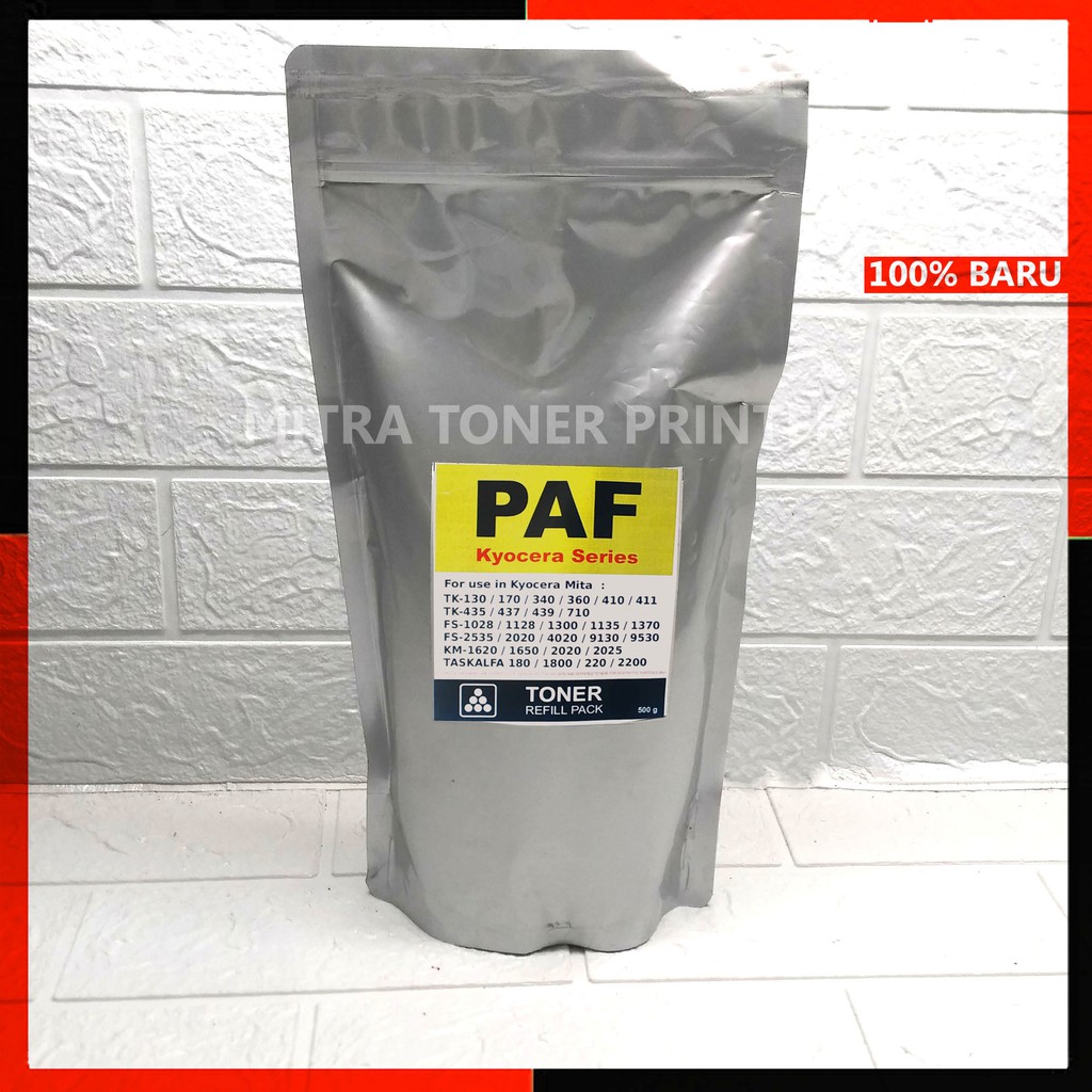 Serbuk Toner PAF Premium Untuk printer kyocera FS1028/2535/2030/TK130/170/340/410/411/M2040/KM2535/2025