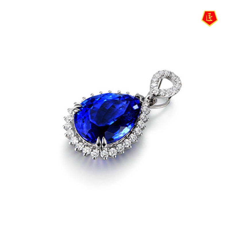 [Ready Stock]Classic Imperial Concubine Luxury Sapphire Pendant European and American Fashion