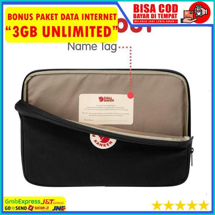BONUS Tas Laptop Fjallraven Kanken Laptop Case 13'' Color Black