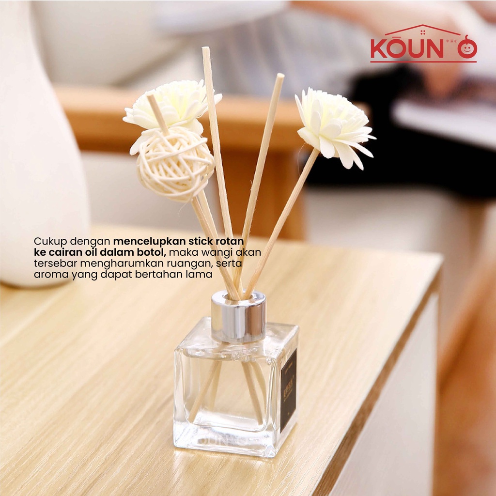 Pengharum Ruangan Aromaterapi Diffuser Aromatherapy Free Oil 50ml Pewangi Ruangan Kamar Parfum Stick