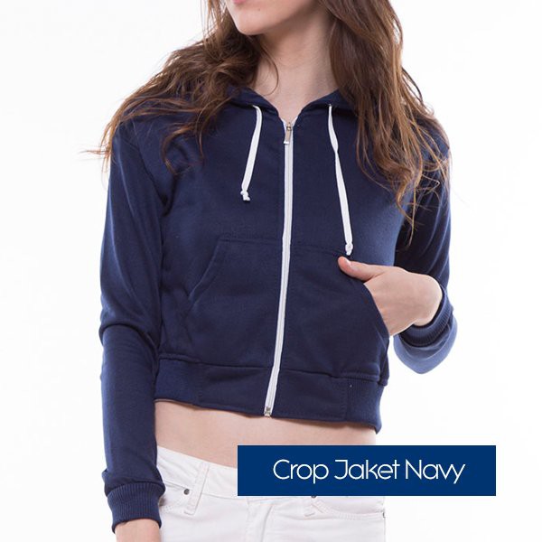 Feel.Inc Crop Hoodie Jacket - Jaket Wanita Crop