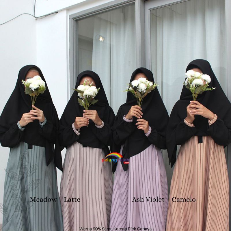KHATA DRES SYAKILA/GAMIS WOLPEACH BY PELANGI HIJAB