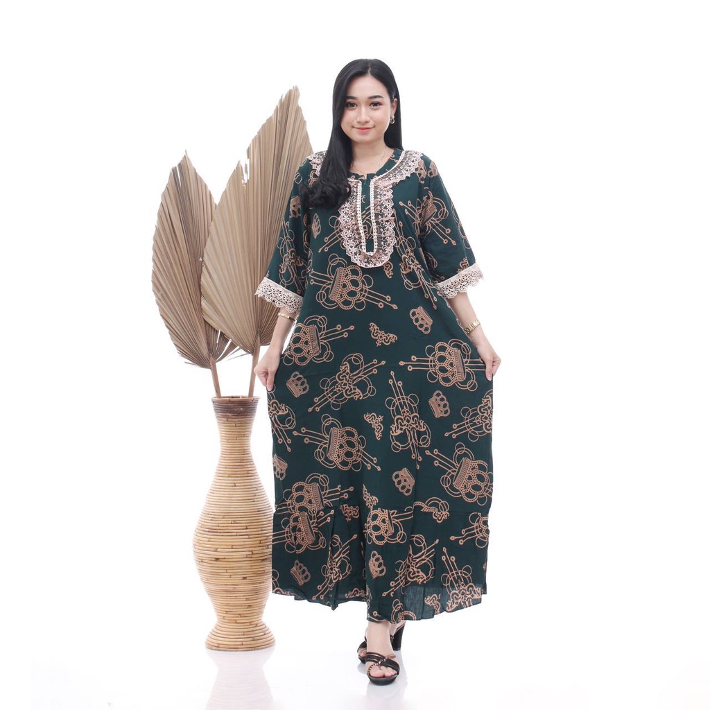 LONGDRESS RENDA MAHKOTA | DASTER GAMIS WANITA RAYON SUPER