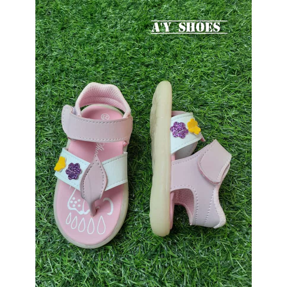 Sandal anak perempuan casual 1 s/d 3 tahun balita termurah size 22-25