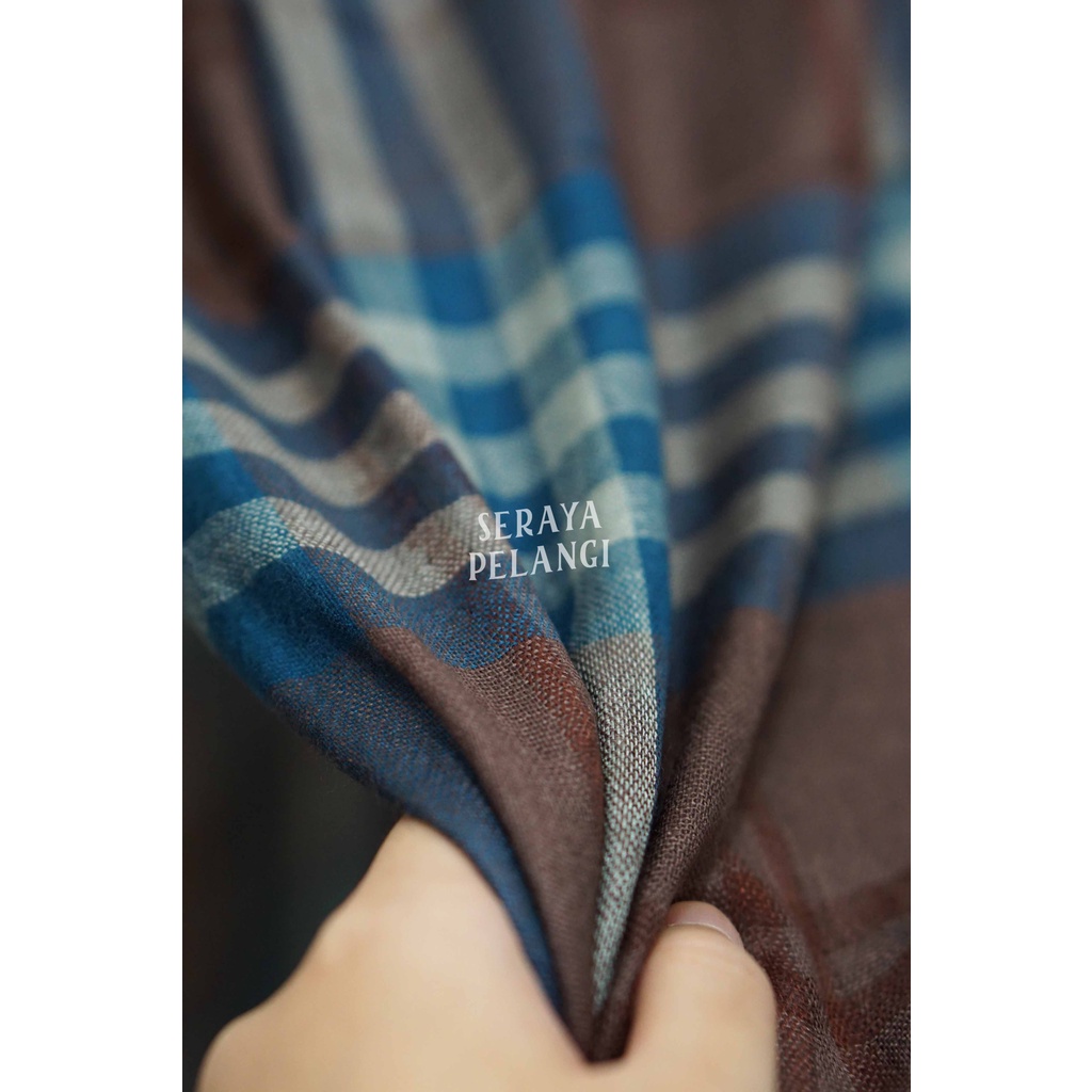 Pashmina Cashmere Motif Kotak 08 | Plaid | Selendang | Scarf | Syal | Shawl | Pasmina | Souvenir | Hadiah Ulang Tahun | Birthday Gift | Aksesoris Fashion Wanita Pria | Grosir | Murah | Premium Import Quality