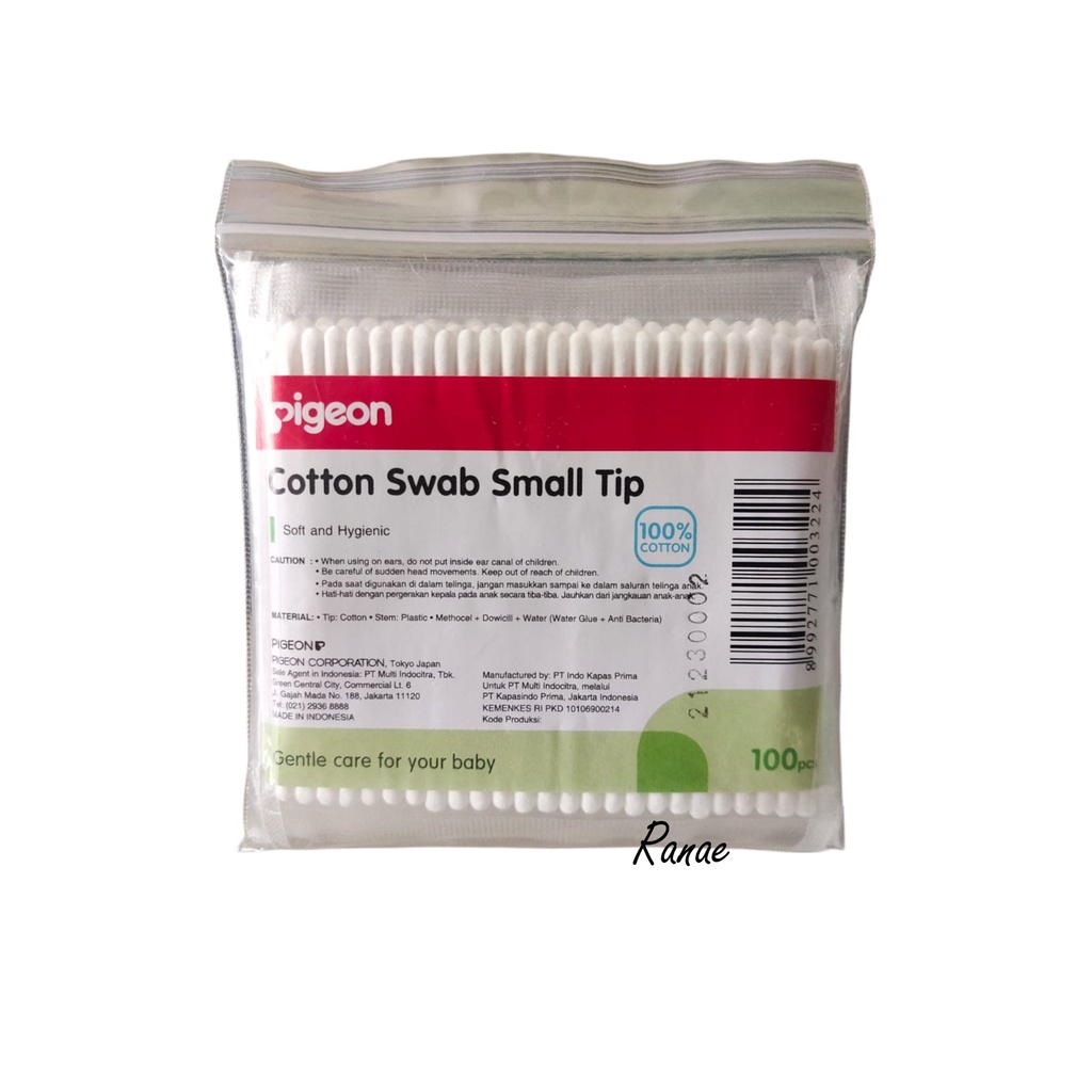 PIGEON Cotton Swab Mix Small Tip dan Reguler Cotton Bud - Korek Kuping