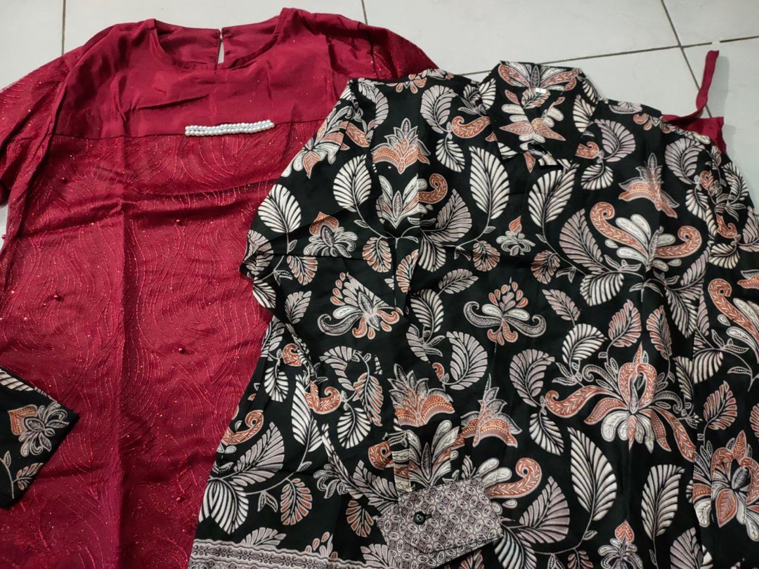 Batik Sarimbit Batik Couple Brokat Tille Kebaya Couple Tunangan Best Seller Batik Pekalongan