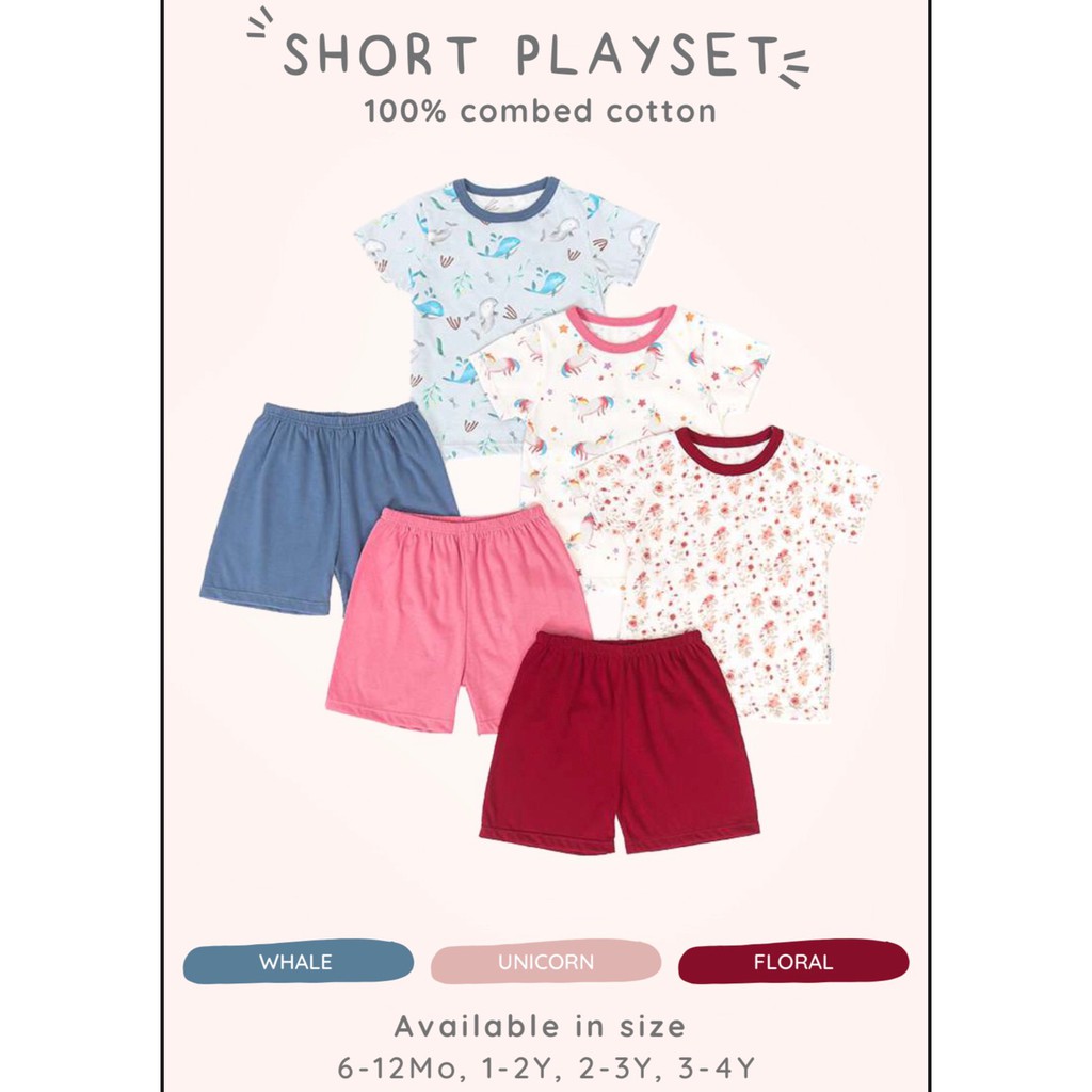 Ardenleon Short Playset / Baju Pendek Anak