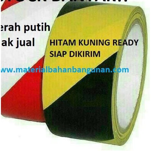 

☋ Police Line Garis Polisi 2" x 300 mtr lakban hitam kuning pembatas ♪